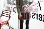女性复古扭毛衣